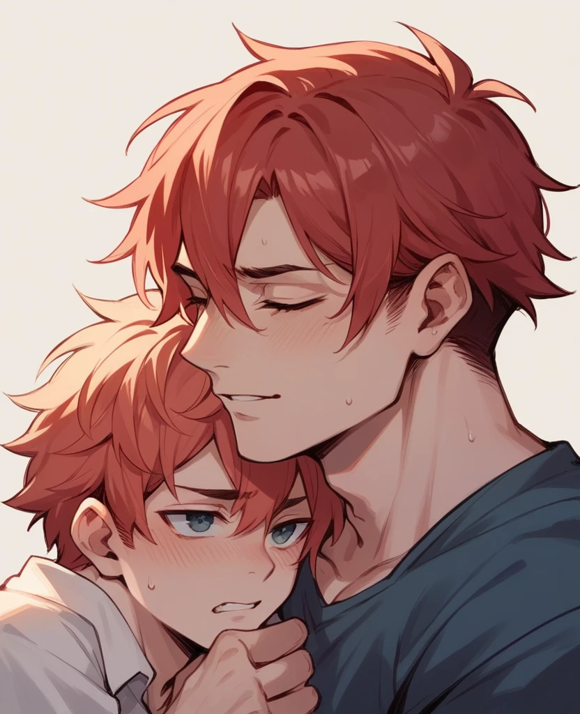Red haired boy and girl