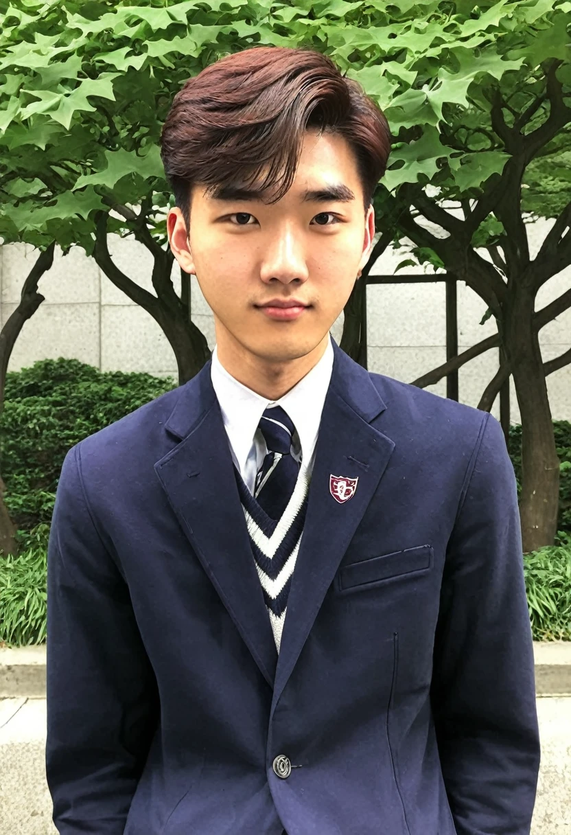 Korean man, high school student, Ivy League Cut