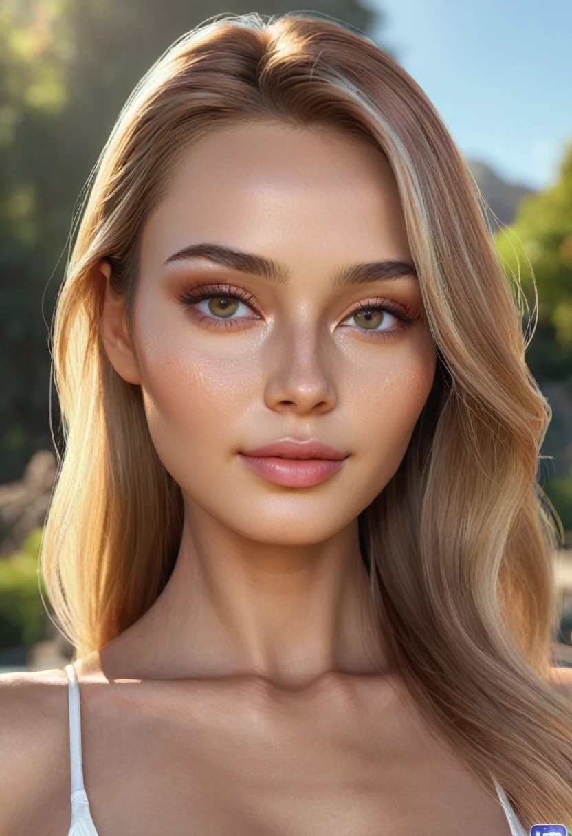 Create a realistic, beautiful AI model with the following attributes:

Outdoor setting
Clean, glowing skin
1.6 meters in height
50 kilograms in weight
Lovely appearance
Ensure the model has a natural and realistic look with radiant and glowing skin, capturing the essence of beauty in an outdoor environment.