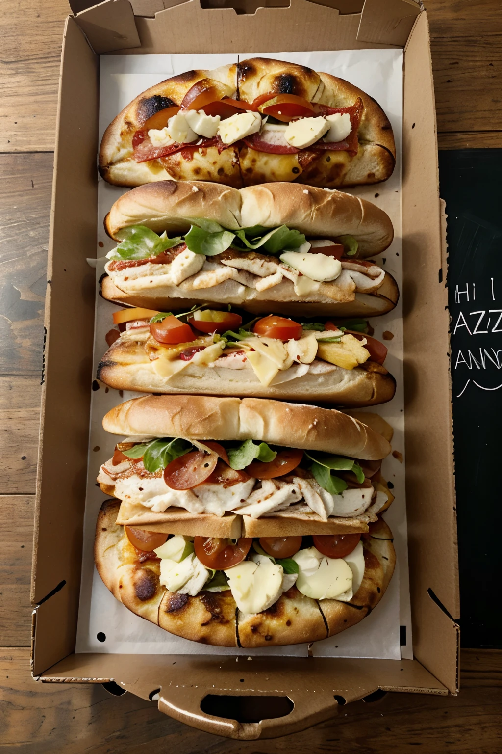 Pizza and sandwich