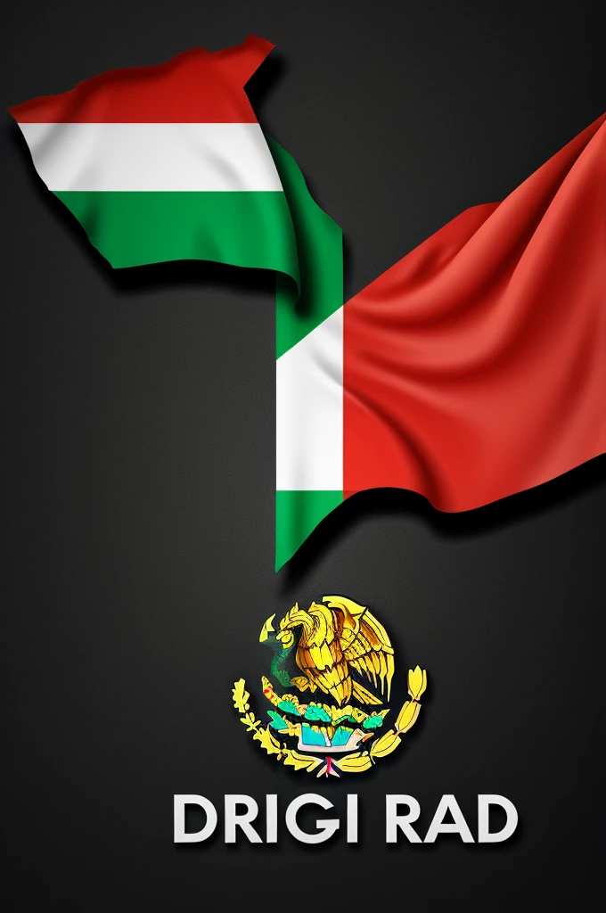Create a logo called DRL with the colors of the Mexican flag