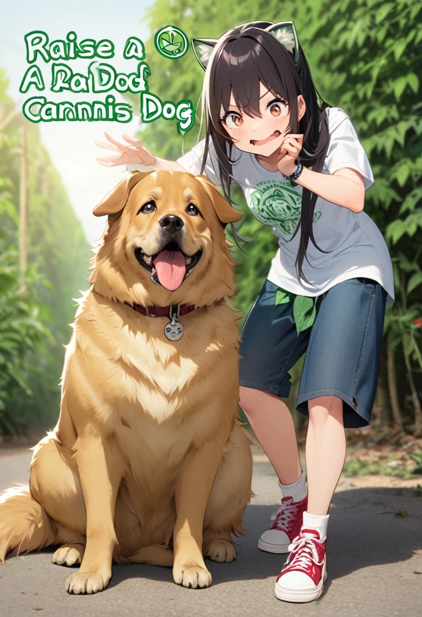 Raise a dog near cannabis