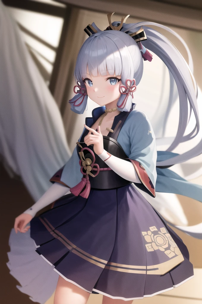masterpiece, highres, best quality, 1girl solo, kamisato_ayaka, smile, kimono  