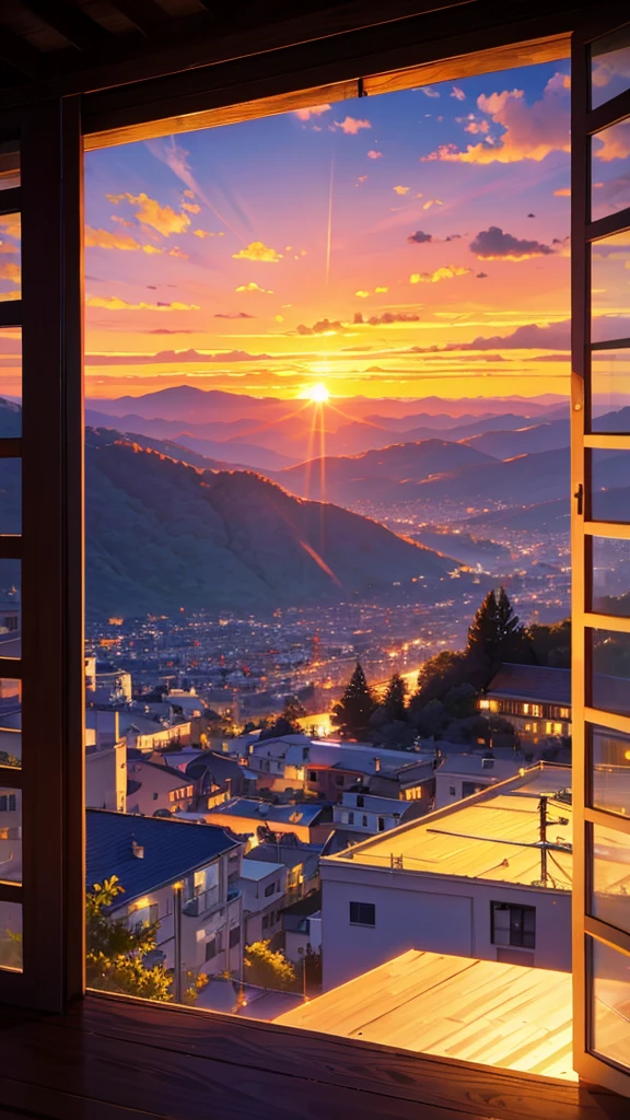 Sunset viewed from a spectacular spot