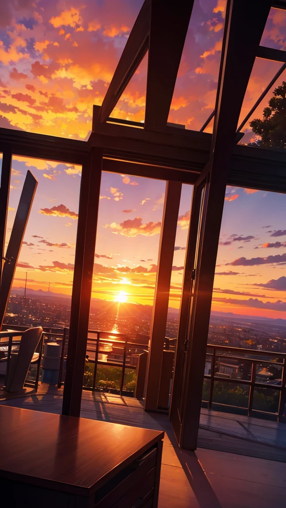 Sunset viewed from a spectacular spot