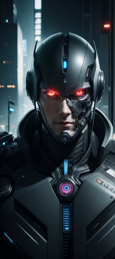 Center-center portrait of an ultra-detailed Mechanical Cyberpunk male Android, Looking at the camera, intricate, elegant, super highly detailed, suave, sharp focus, no blur, no, extreme illustration, unreal,  whole body (details), whole body very detailed