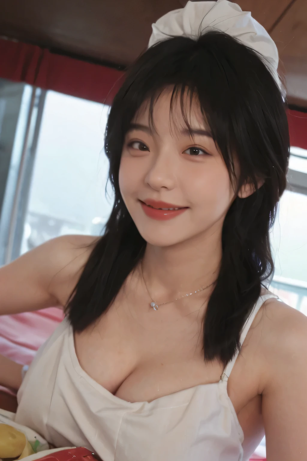 best qualtiy， Ultra-high resolution， （realisticlying：1.4），cute hairpin，Baoyu Girl，Wearing a white bandeau wedding dress，（big chest：1.2） ，A pair of clear and moving peach blossom eyes,Royal Sister，sunshine on face，Big wavy hairstyle，（choker necklace：1.2），（Fair skin：1.4），a sense of atmosphere，a beauty girl， Charming smile，head straight-looking at viewer， closeup cleavage ，(Photorealistic:1.4),2girll,sexly,(Upper body:1.4),(Wet body),(:1.4), curly hair, (facing the front:1.2),long hair、(Close your eyes and ask for a kiss:1.4),From above, ((one length haircut)),, exposedexposed cleavage, look up, raise your chin, open your mouth slightly, waiting for kiss, stick out your tongue slightly, turn your face up, look up the sky, sitting on bed, big  , exposed chest, blowjob, exposed, sitting on my lap, open chest, twins, hot, sexy, tits,  , big tits , exposed tits, visible , showing , exposed chest, 