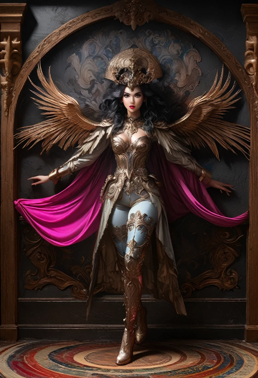 (Extremely detailed CG Octane render 8k wallpaper), The most beautiful works of art in the world, Full body photo of GITSEllie,She is looking at the camera, (Not suitable for working hours:0.75), Full Dynamic Color, complex, High Detail, Clear focus, dramatic, Photorealistic art by Greg Rutkowski