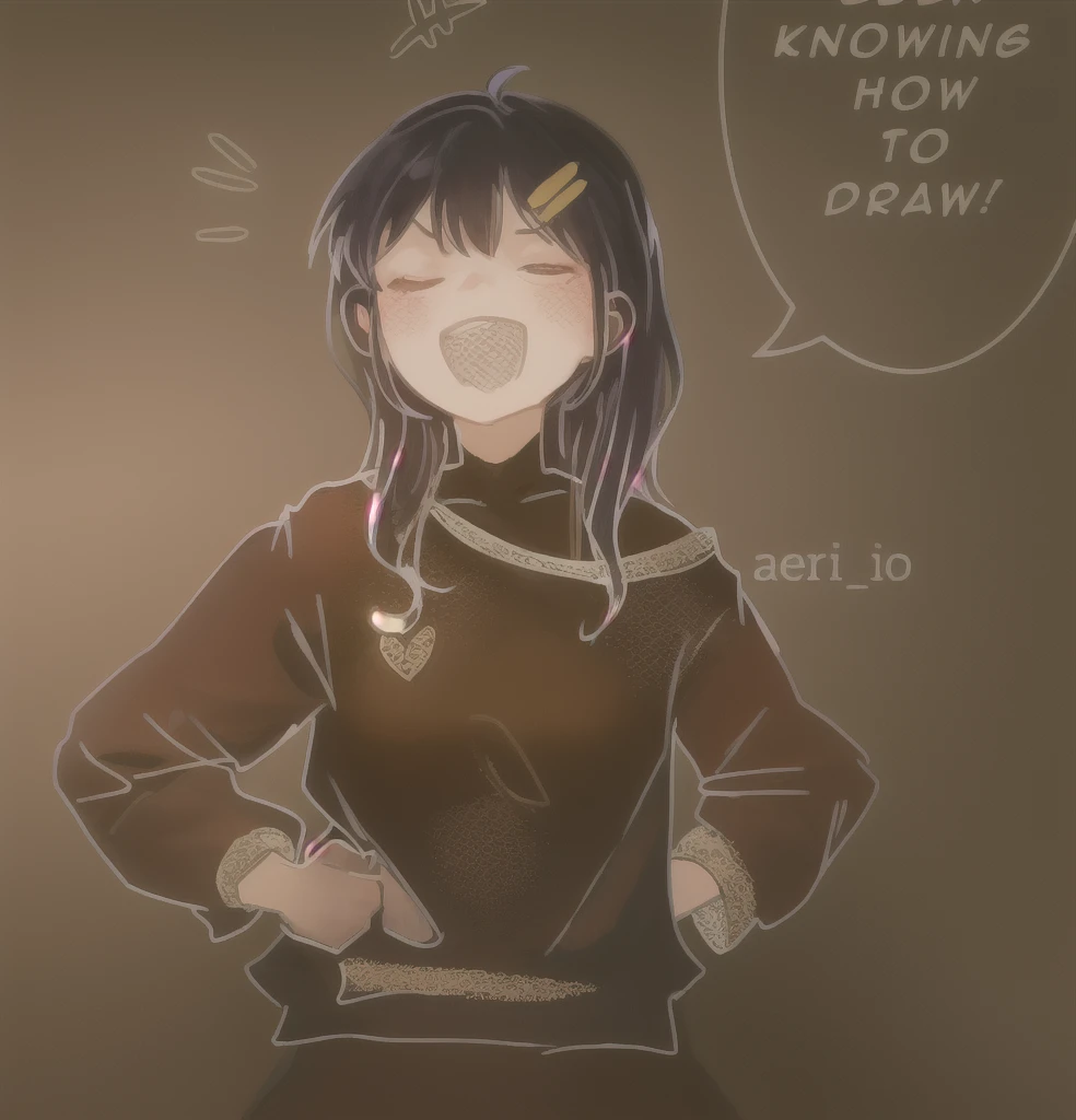 A woman speaking confidently