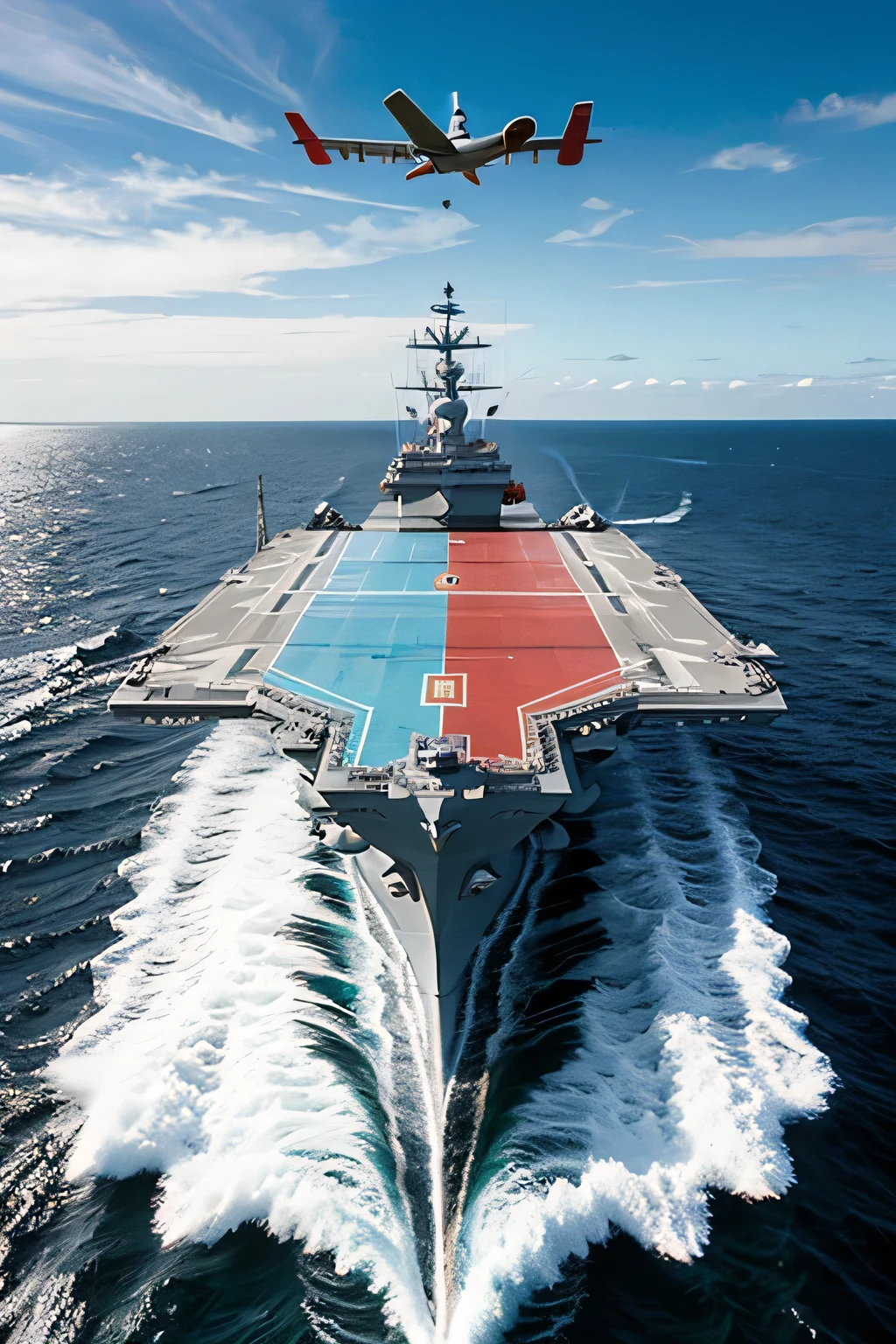 poster Sea battles feature planes and aircraft carriers
