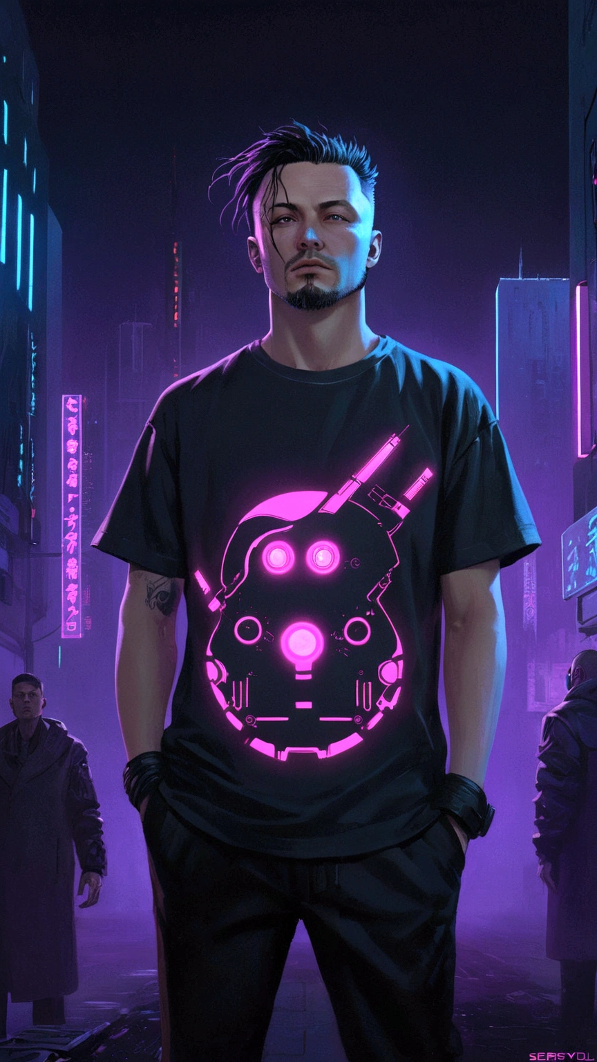 The album cover "cyberpunk的影子" Artist Sergey Wolf. cyberpunk