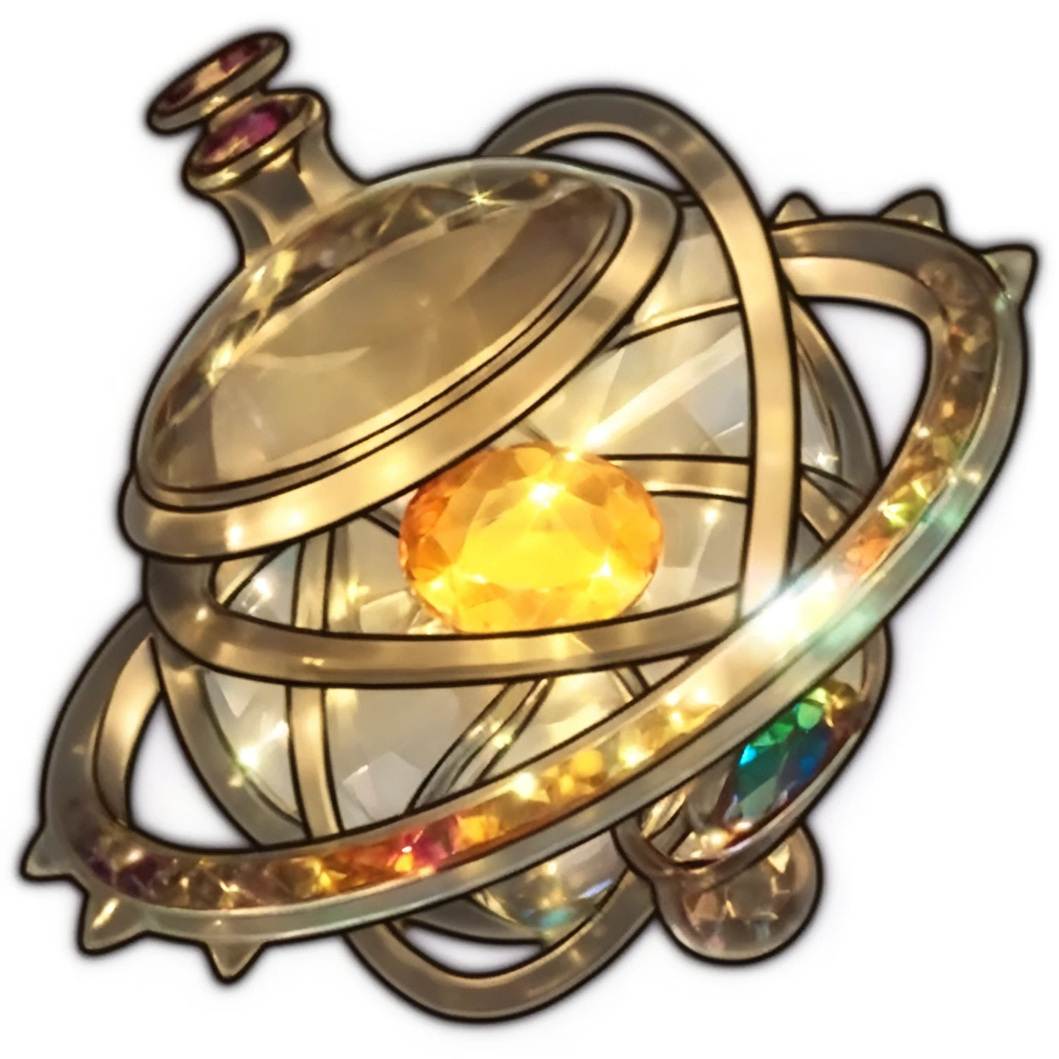 macro photo, sparkling magical fantasy magical necklace, made out of transparent multicolored glass gemstones, light shines through
magical artifact, very detailed, amazing quality, intricate, cinematic light, highly detail, beautiful, surreal, dramatic, warm colorsDreamyvibes Artstyle