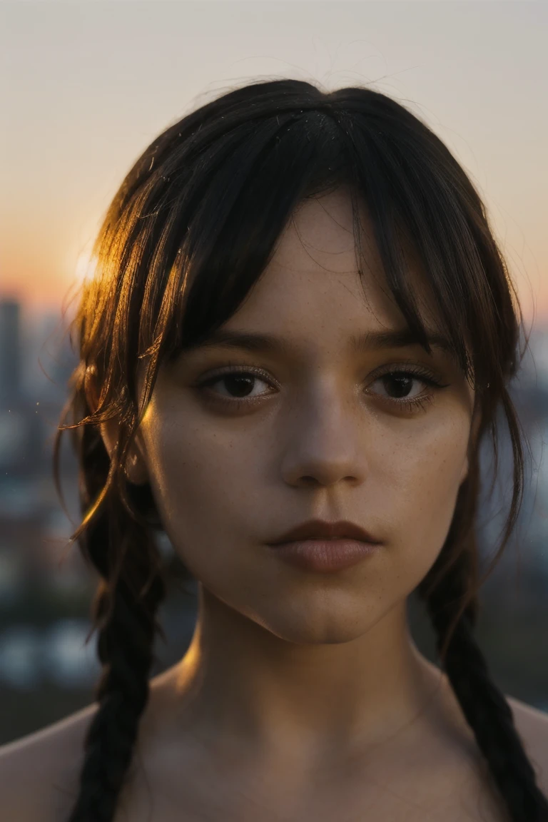 photo of wedns,nude,wedns hair,close-up,cityscape,soft lighting,cinematic,masterpiece,8k,uhd,dof ,(add_detail:1.3)