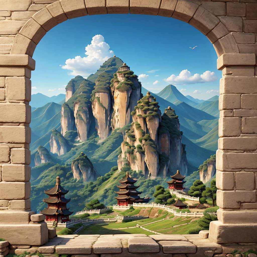 ancient chinese mountain painting