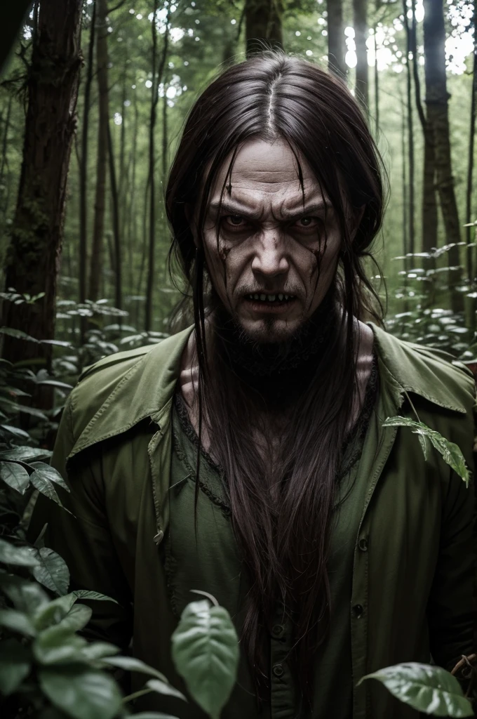 Horror character in a forest 