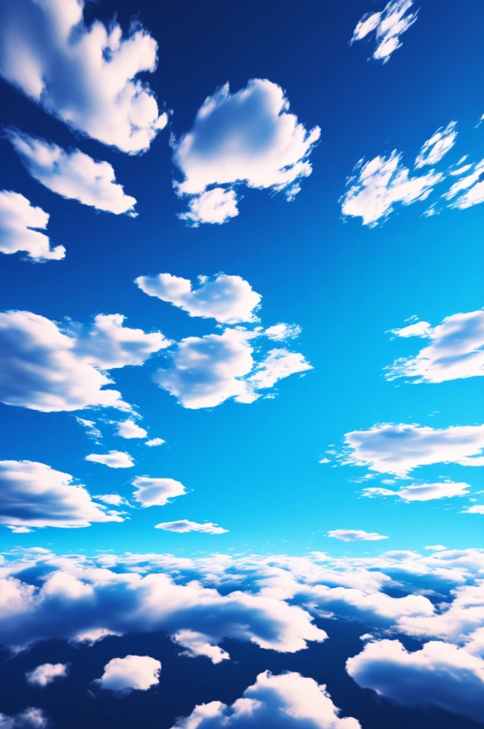 abstract 3d blue sky with beautiful clouds with exclusive design
