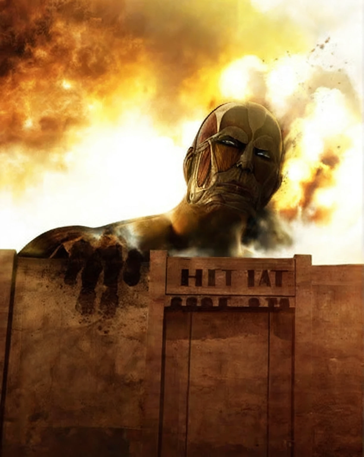Close up to titan, Giant giant, from Attack on Titan, Attack on Titan, Attack on Titans, Attack on Titan covert art, shingeki no kyojin, in Attack on Titan, as the Giant giant, Attack on Titan scenery,Photorealistic (Photorealistic) Lifelike (Vibrant) Realistic (Realistic) True to Life (True to life) vivid (Brilliant) Picture-Perfect (Perfect Image) Naturalistic (Naturalistic) Convincing (Persuasive) Authentic (genuine) High Fidelity (High fidelity) Believable (Believable) True-to-life Details (true to lifeDetails) Tangible (Hands-on) Detailed (Detailed) Resonating (Echoes) precise (precise) Exact (Accurate) Hyperrealistic (Ultra-realistic) In-the-Moment (At that time) Verisimilar (Getting closer to the truth) Mirror-like (Mirror-like) Close-to-reality (Close to reality)
