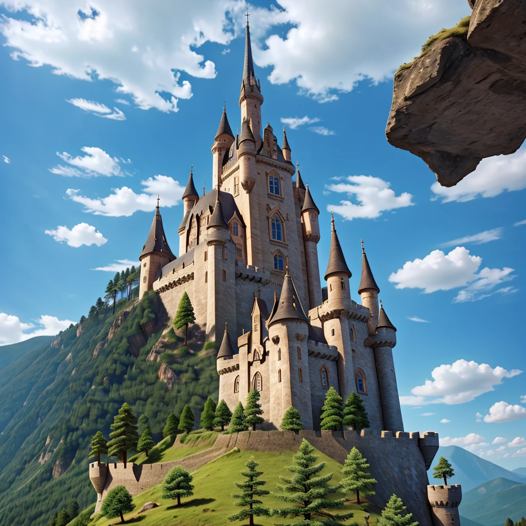 Castle on the mountain