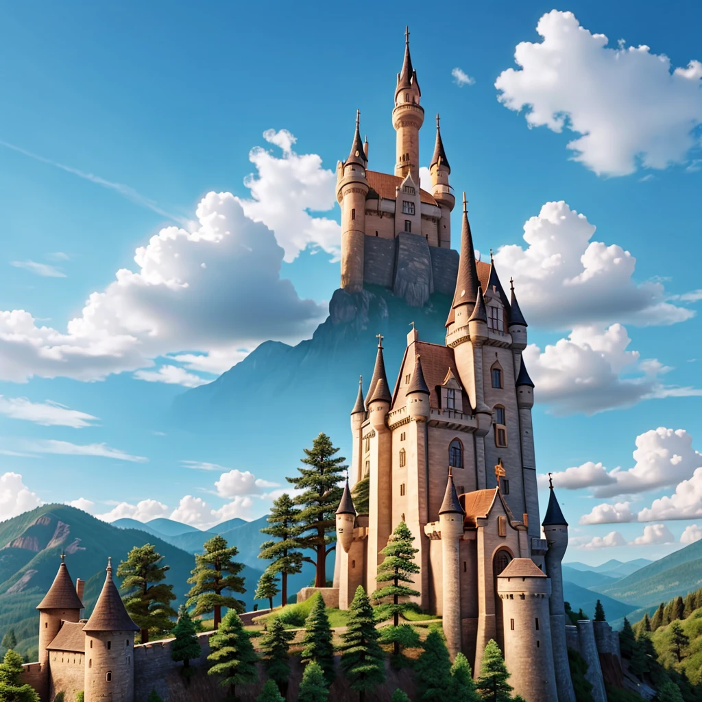 Castle on the mountain