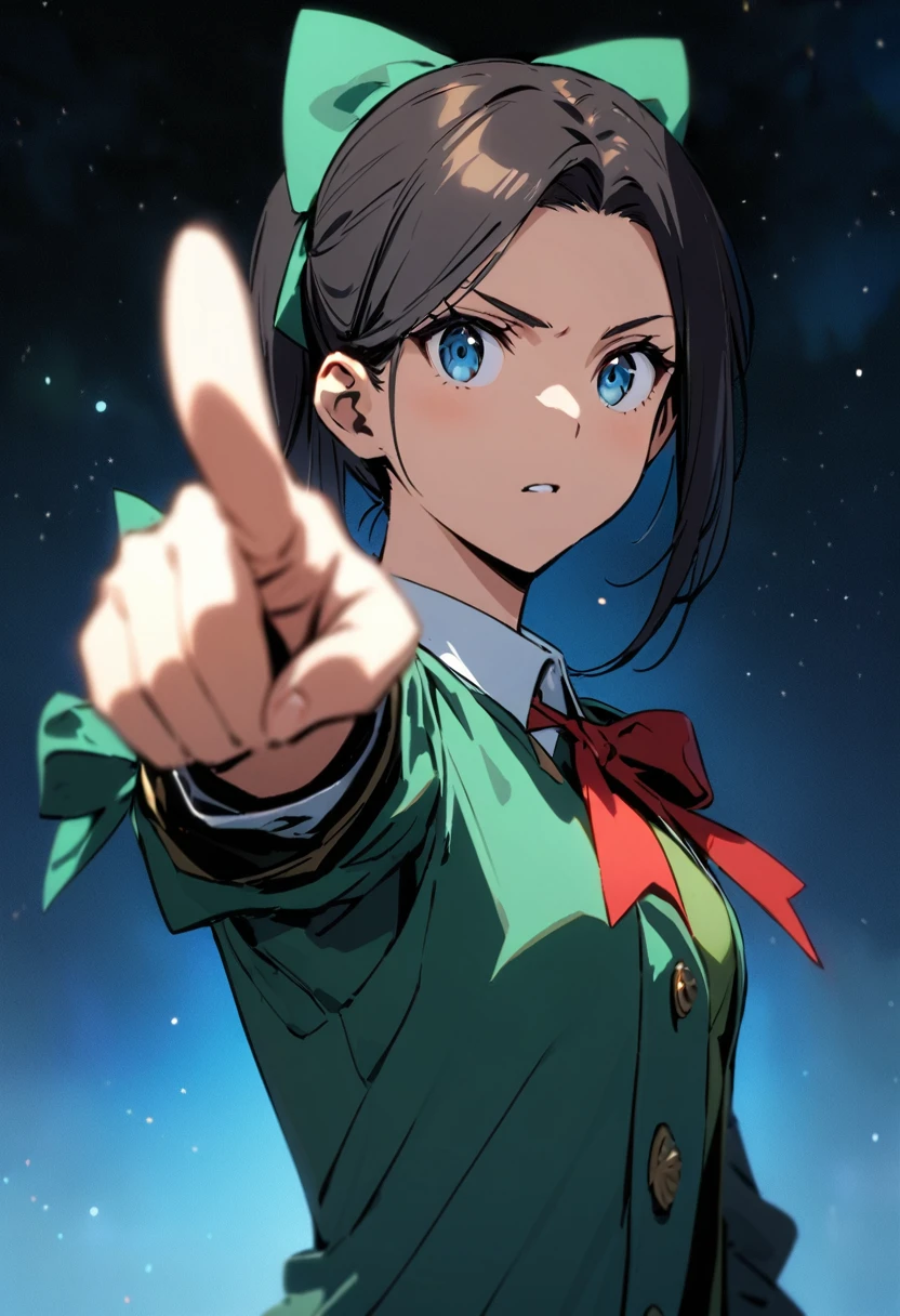 The sight of a bow pointing ahead