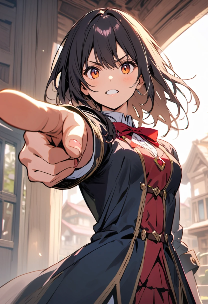 
The sight of a bow pointing ahead