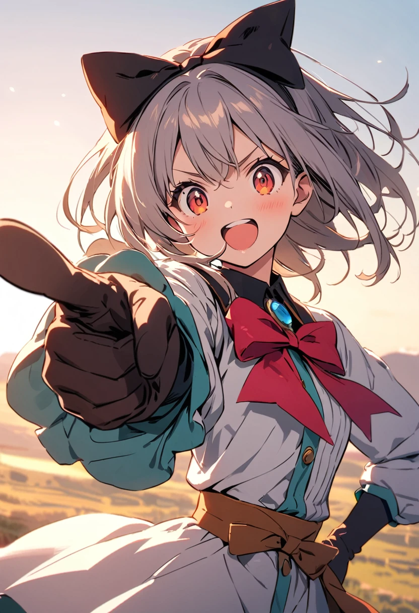 The sight of a bow pointing ahead