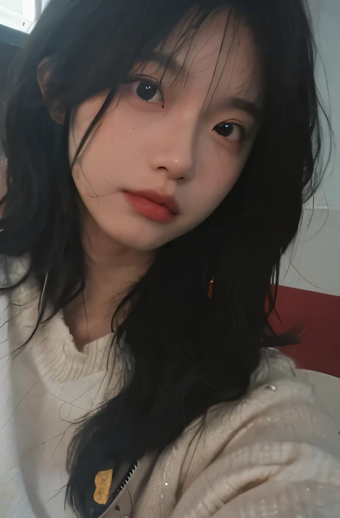 8K,best quality, masterpiece, Ultra-high resolution, (Reality:1.4), RAW photos, (Real skin texture:1.3), (Film Grain:1.3), (Selfie Angle),1 Girl,Beautiful and detailed eyes and face,masterpiece, best quality,close up,Upper body,