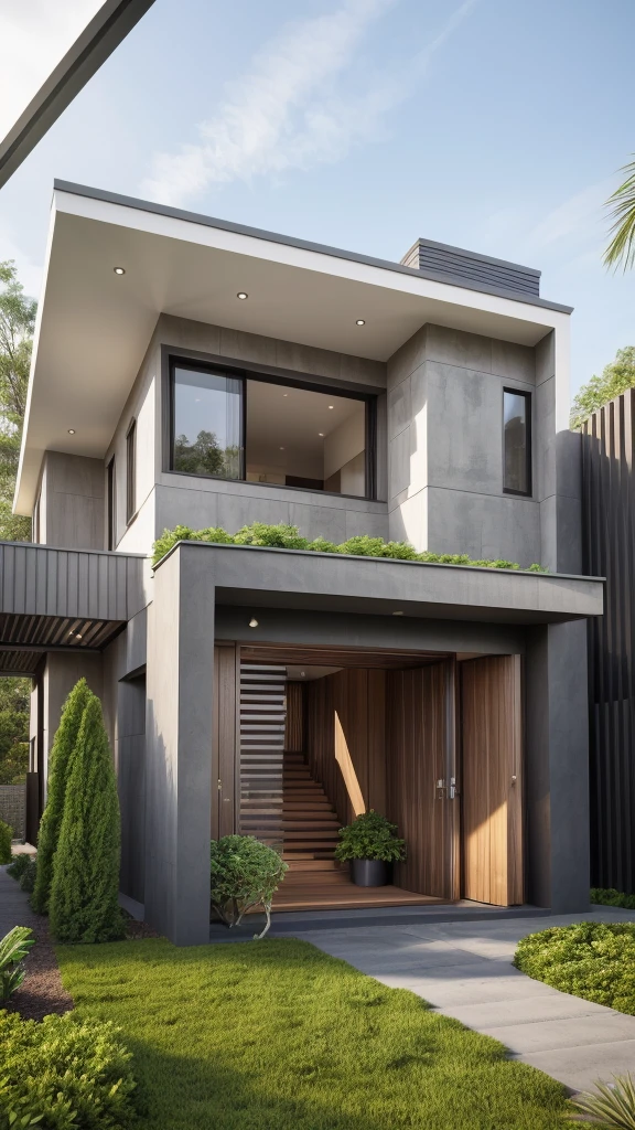 ((best quality)), ((masterpiece)), (detailed), perfect face, ((Masterpiece)), (best quality), (ultras Realistic), 8k, Raw photo, a rendering of a modern house with vietnamese roof anh brick yard , realistic garden, contemporary house, exterior design, wide establishing shot, modern house, in style of simplified realism, concept house, realistic building, front elevation view, wide angle exterior 2022, inter dimensional villa, building facing, sharp focus ilustration hq, modern style, realistic establishing shot, concept house, wide angle exterior 2022, precise architectural rendering, inter dimensional villa, award-winning render, front-view, mid-view, detailed rendering, architectural render, architecture render, modern house, architectural visualization, realistic architecture, insanely detailed rendering, exterior , trees landscape, sky wood paneled ceiling, a rendering of a modern house with a garden, precise architectural rendering, high quality rendering, award-winning render, professional render, beautiful 3 d rendering, beautiful rendering, architectural rendering, a photorealistic rendering, luxcore render, stunning render, an award winning digital render, beautiful rendered, high-quality render, architectural 3 d render, artistic render, a view of a garden with lots of flowers and plants, in a cottagecore flower garden, cottagecore flower garden, lush flowery outdoors, garden with flowers, flower garden summer morning, lots of plants and flowers, lush garden surroundings, lush chic garden, with a french garden, lush plants and flowers, home and garden, garden at home, homes and gardens, permaculture, with a garden, sustainable architecture, gardening, green house, homes and garden magazine, beautiful house on a forest path, vegetal architecture, a rendering of a modern house with a small balcony and a bancony , precise architectural rendering, modern house, contemporary house, concept house, street,