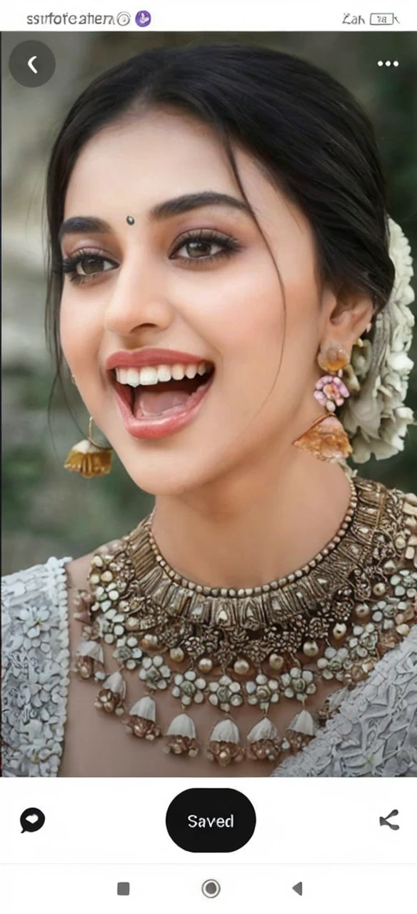 In the picturesque Kashmir valley, vibrant with blooming flower gardens, an Indian woman stands out like a Bollywood actress. Her radiant beauty is enhanced by her medium health, with her figure accentuated by very large breasts and a generously proportioned waist. Her ample curves include a very big ass that complements her overall physique. Her stomach is well-toned, fitting her body perfectly, and her navel adds to her allure with its captivating beauty. Her hair is a striking feature—long, with light curls that dance in the wind, adding a touch of magic to her presence. She is dressed in a colorful matching bra and panties that highlight her stunning form as she models gracefully amidst the floral splendor.