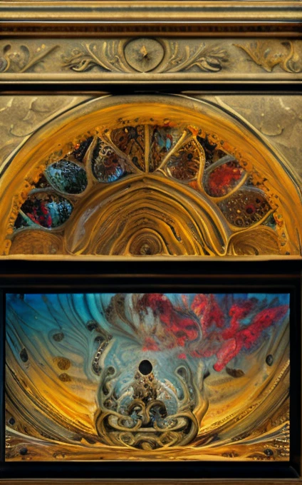 an intricate neural system made of agate and opal is shaping the figure of the Magus of Power, a mage is displaying his art with his tools, male, intelligence of transparency,dominant yellow, purple, gray and indigo rayed violet color tonality, fractal, brilliant colours, masterpiece, highly detailed, 4k resolution, 3d modelling, digital art, Caravaggio art