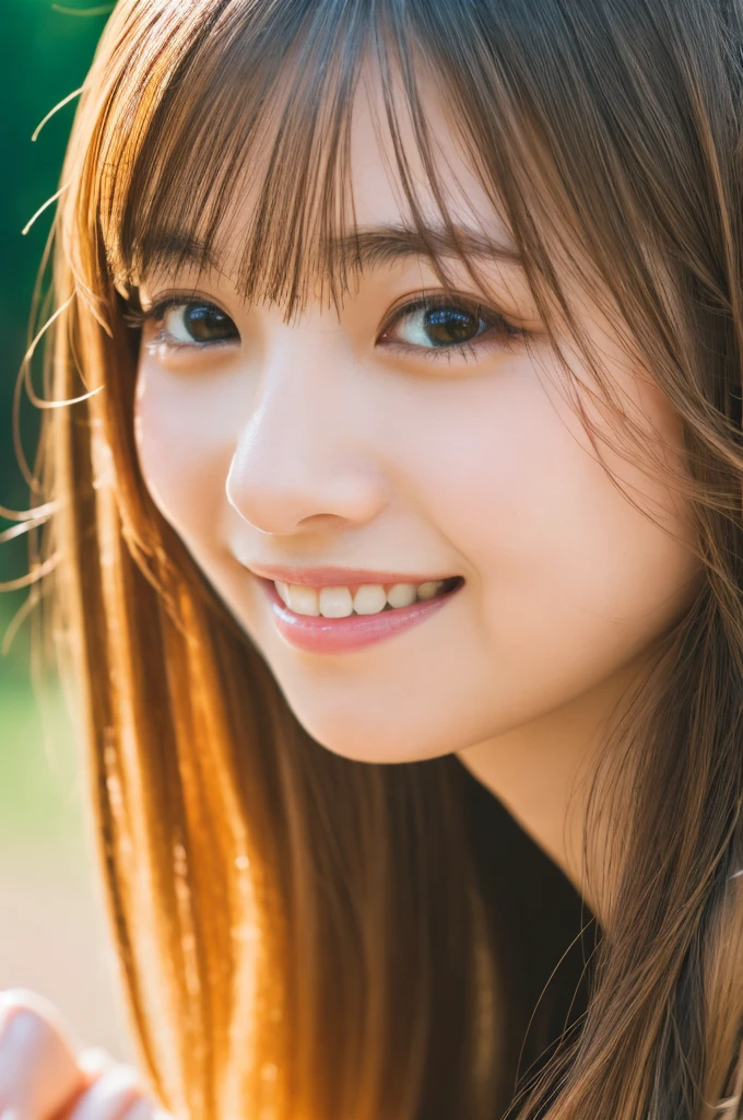 (Highest quality,High resolution,Super detailed),Portraiture,Beautiful Japanese Women,Beautiful attention to detail,Beautiful lip detail,Highly detailed face,Long eyelashes,A kind smile,Flowing Hair,Natural light,Vibrant colors