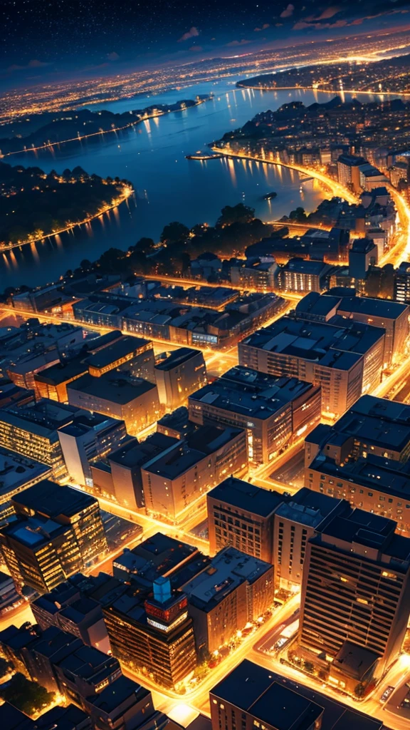 Night view from a spectacular spot