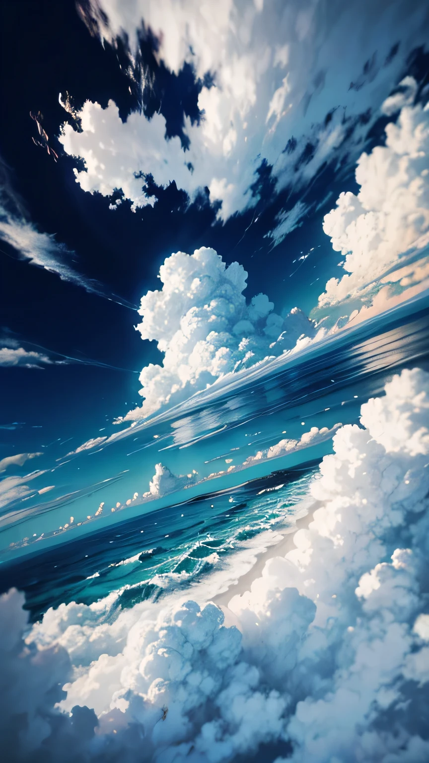 Ocean of Clouds,Ocean,White cloud