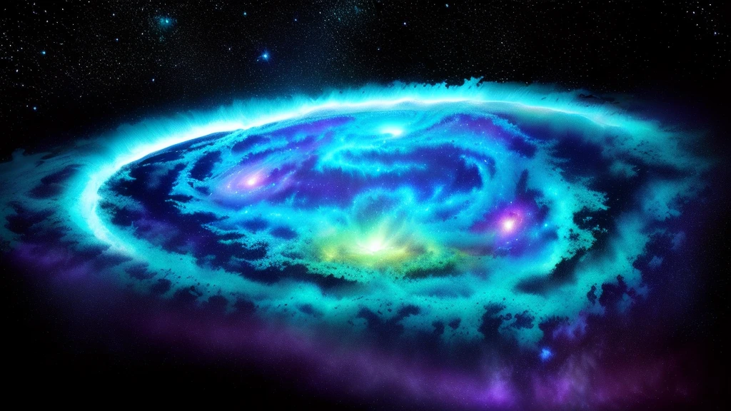 universe，Close-up of a spiral object in the dark, Nasa Photos, Strange magnetic anomalies, Nasa Photosgraph, アメリカ航空universe局 イメージ, NASA credits, cyber magnetosphere, science photography, Strange attractor, Blue circular hologram, Nasa Photoss, Accretion disk, Swirling bioluminescence energy, Distant nebulae are glowing algae, NASA Photos, Swirling Water Cosmos