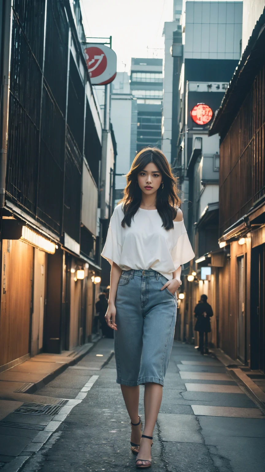 Tokyo、Street、Fashion Snap、real、snapshot、Stylish、Fashion Model、Mode Fashion、In front of the building wall、(best quality,4K,8K,highres,masterpiece:1.2),ultra-detailed,(realistic,photorealistic,photo-realistic:1.37),HDR,studio lighting,sharp focus,