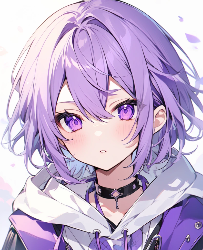 Keito。Purple Eyes。Purple Hair。