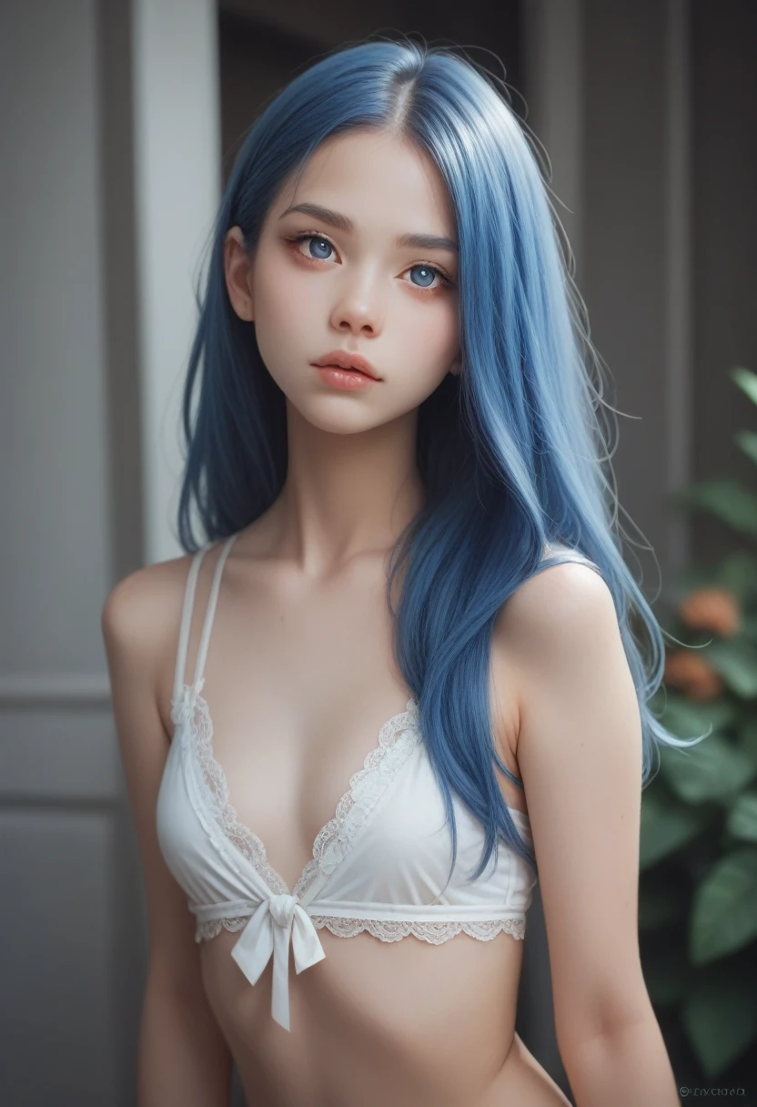 blue hair