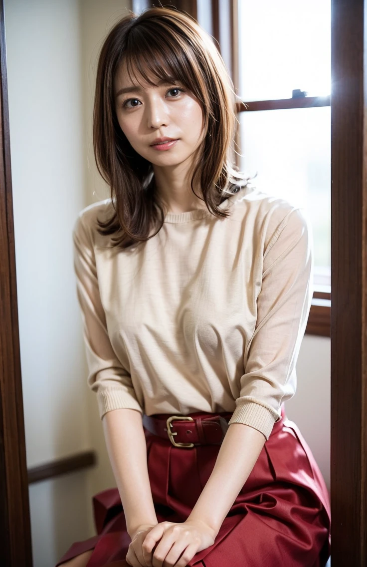 The sky turns red、Wet white t-shirt and jeans、、Light brown hair、Elegant hairstyle、Blue Eyed Woman、A woman with a cute upward gaze、When the sky gets dark、The sky turns red as the sun sets、Tight clothing that shows your body lines、、Elegant summer knitwear、Elegant summer sweater、Leather Belt、Short skirt、Dress elegantly着こなす、Luxury Bagedium Shorthair:1.4))、The sun shines on her、Light brown hair、Light brown hair、The sky was dyed red、There are clouds、private's cute、彼女のAmple breastsは服の上からでも明らかです.、輝く太陽はとてもbeautiful、Dusk is approaching、Lens flare、You can see the sunset、((Sunlight reflecting off the ocean、Ocean View、The sun shines on the ocean、'beautiful.、Small earrings、private'evening、Birds are also flying、、Brown Hair Color、Tying up hair、The woman is on the right:1.4))、Luxury Leather Belts、Shiny clothes、Light beige hair color、Background Blur、Braid only the front hair、Light brown hair、{{Cowgirl Shot}}、((Close-up shot from the waist up、Ample breasts:1.4))、にっこりsmile、Silk clothing、服からでも分かるAmple breasts、Braid only the front hair、Cowboy Shot、Gorgeous white collared silk shirt and brown skirt、Dress elegantly、Luxury Bags、素敵なsmile、((Ample breasts))、Full body photo、ring、Short skirt、Tuck your hair behind one ear、Silver Necklace、smile、 Elegant ponytail、Caustics、Highly detailed photos、Very beautiful and ideal short hair、Super no makeup、(8K、RAW Photos、Highest quality、masterpiece:1.2)、(Realistic、Realistic)、1 Girl、((Medium Short Hair、Looking into the camera:1.4))、Hair blowing in the wind
