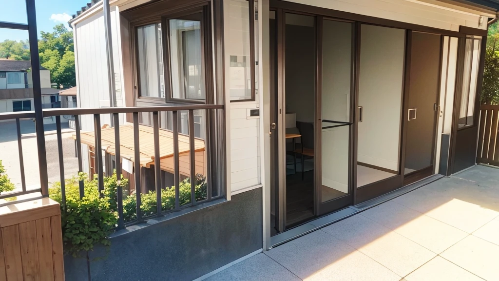 Apartment outside
