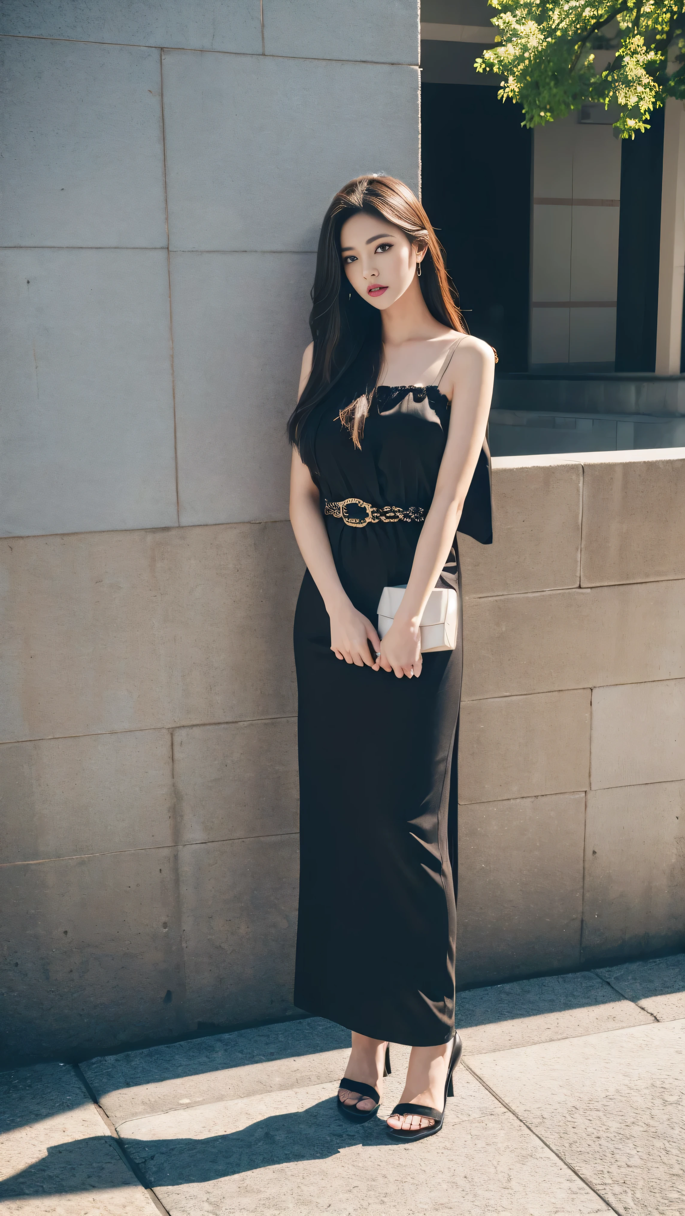 Tokyo、Street、Fashion Snap、real、snapshot、Stylish、Fashion Model、Mode Fashion、In front of the building wall、(best quality,4K,8K,highres,masterpiece:1.2),ultra-detailed,(realistic,photorealistic,photo-realistic:1.37),HDR,studio lighting,sharp focus,