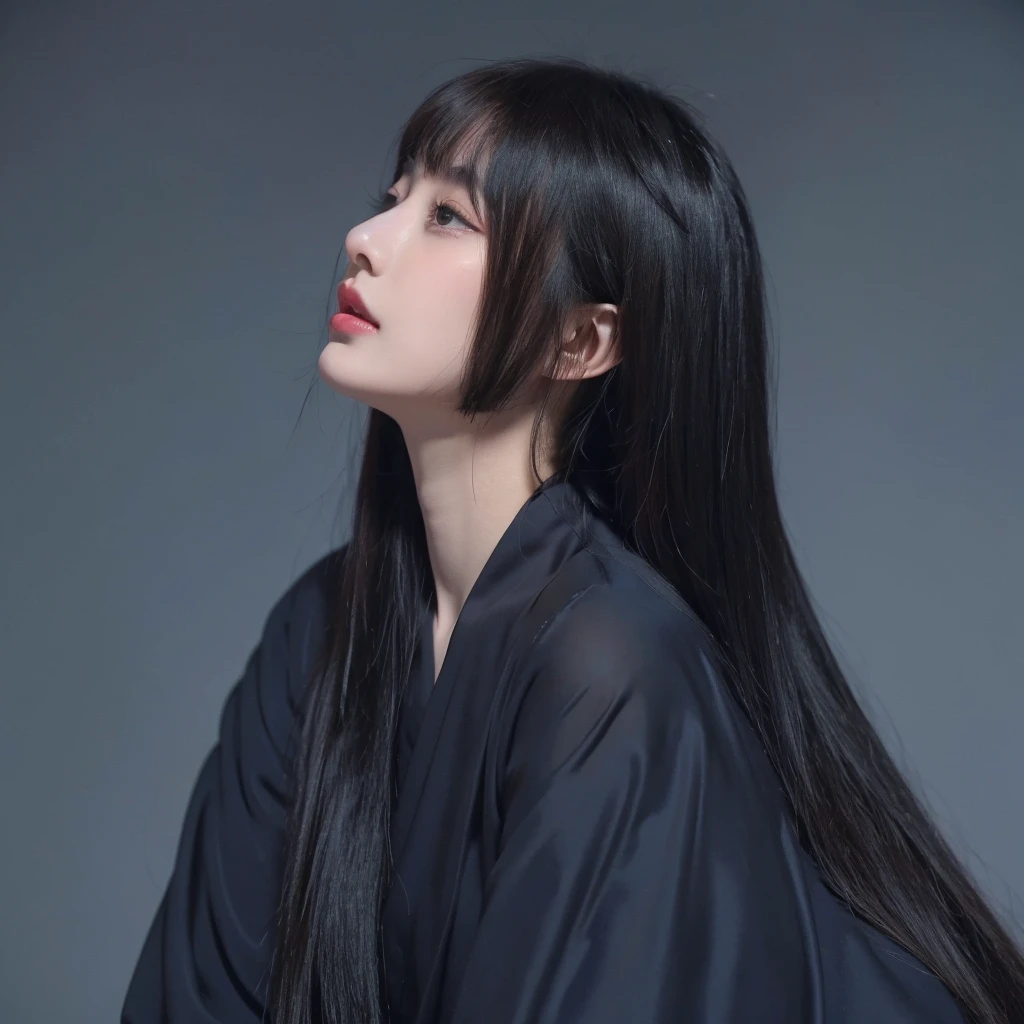 Princess cut long straight hair