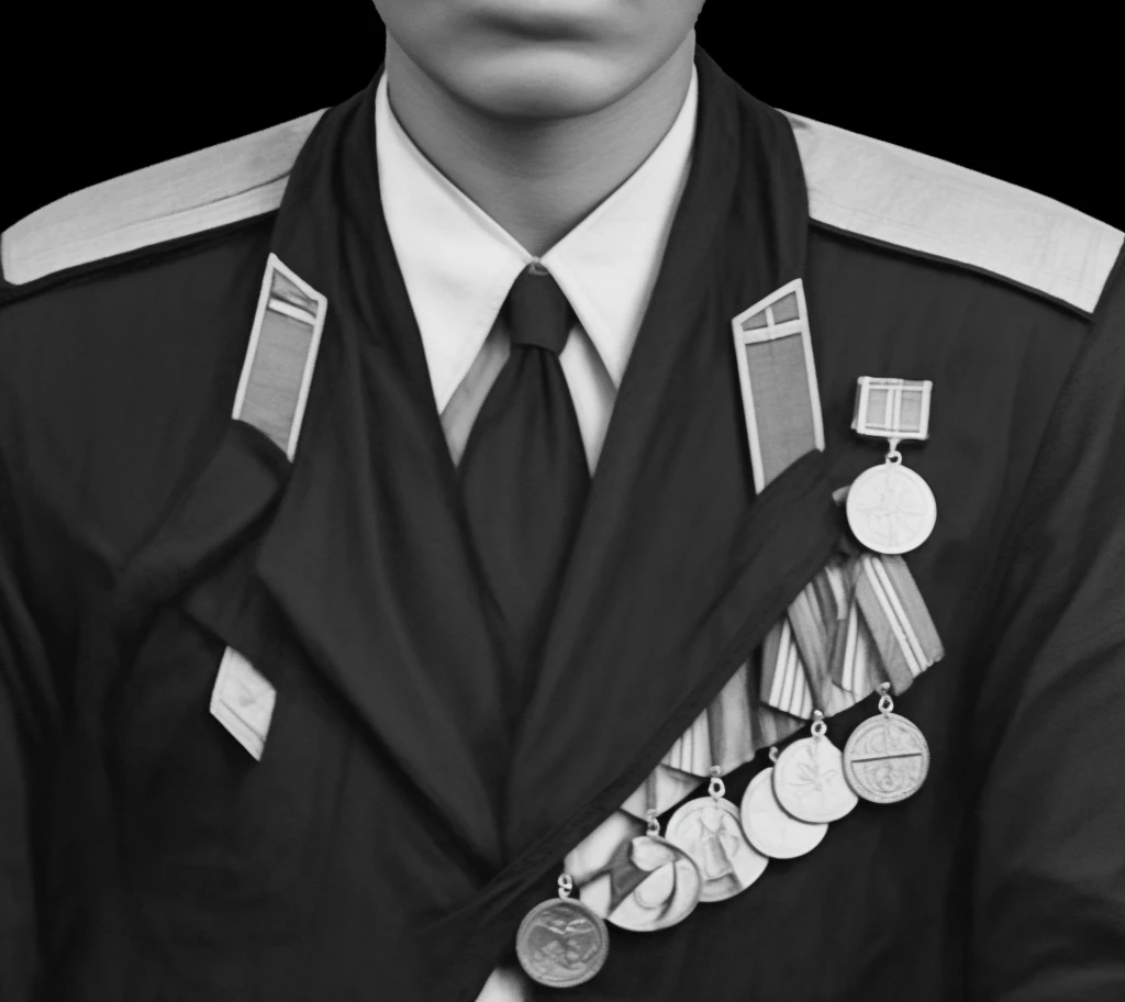 tunic, Medals, shoulder straps, 