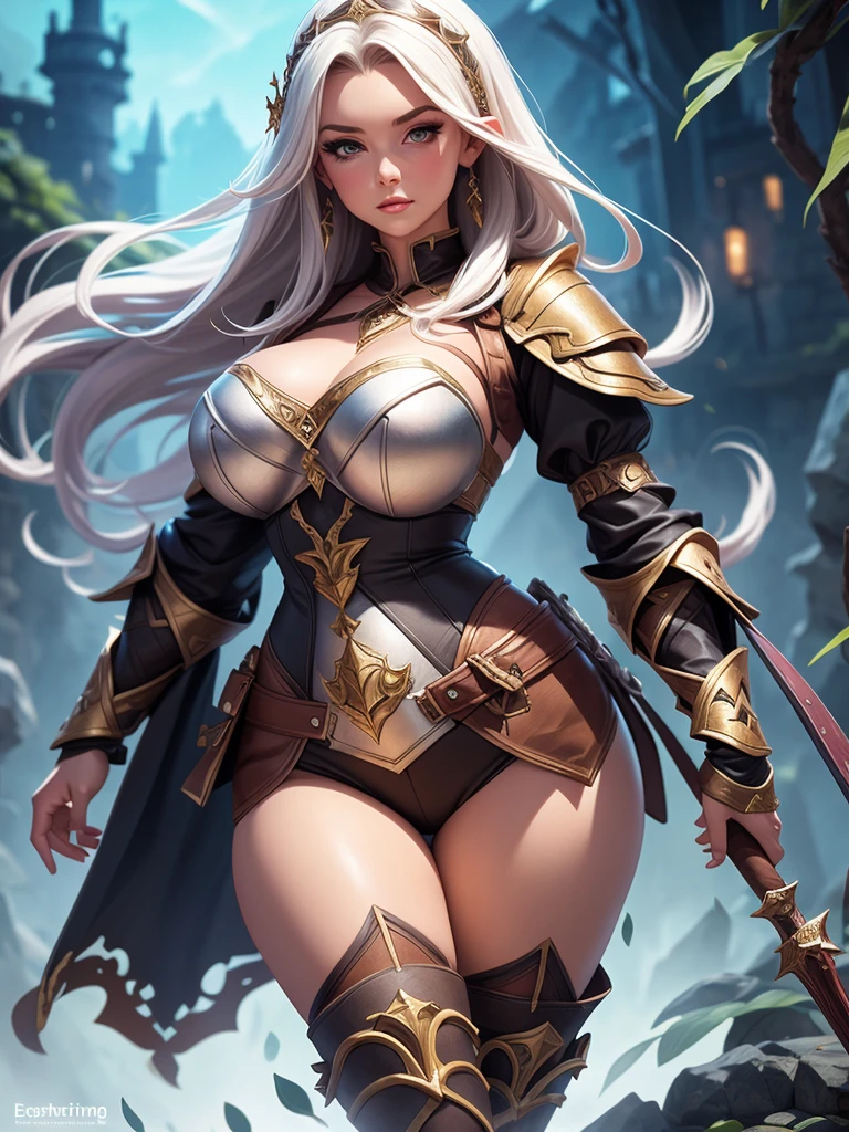 rpg character full body, medieval clothing, armour, woman, one woman, alone, nsfw, sexy woman, curvy body, chubby