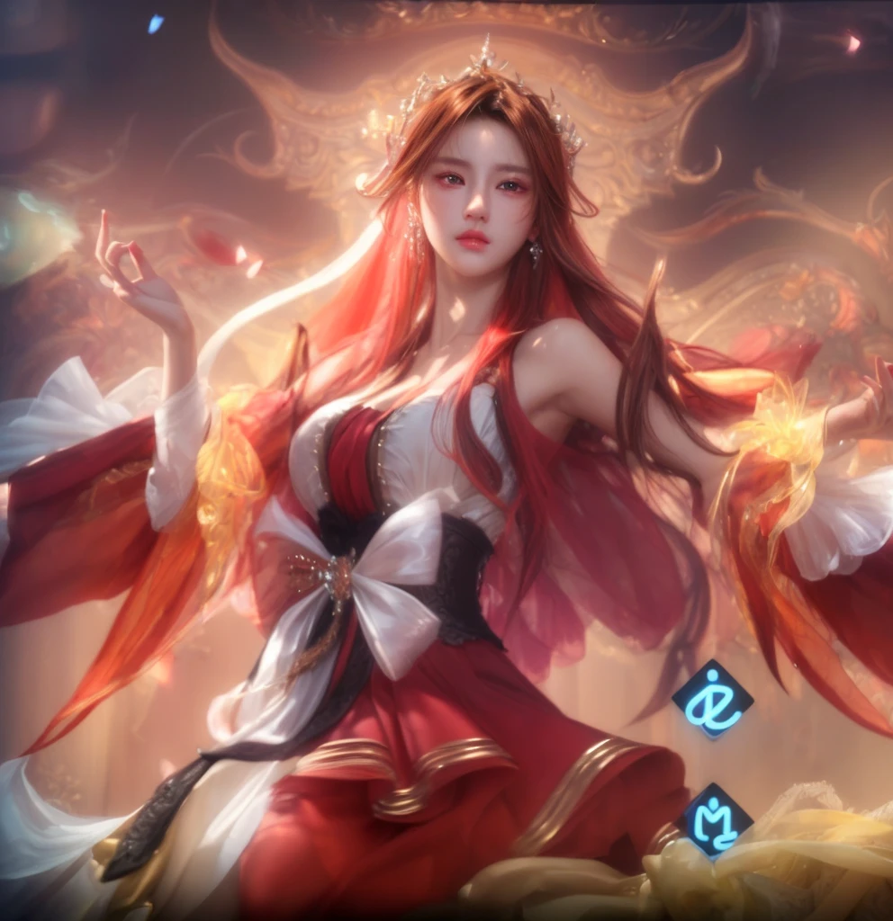8k, masterpiece, best quality, highly detailed, 1 girl, tiefling, warlock, pixie cut, multicolored hair, very short straight hair green highlight hair on white hair, strippled hair, wearing glasses, round glasses, sexy, earrings, navel piercing, night gown, red eyeshadow, long eyelashes, blushed cheek, red lips, necklace, rings, collarbone, mole on face, glamorous, teal clothing, purple clothes, smirk, close up view, rings, looking at viewer, demon horns, solo, bedroom, blue pale moon, standing, royal dress, crown, devil books
