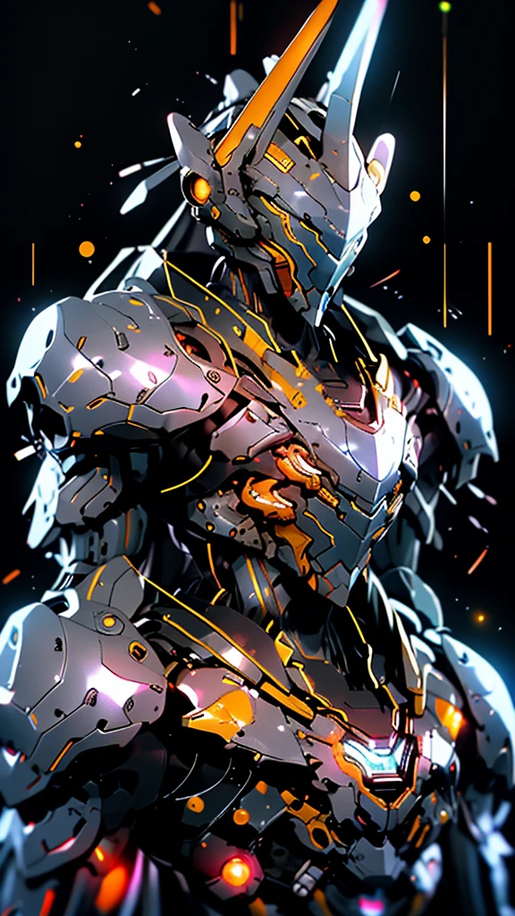 Aesthetic film photography, grain film, cinematic, science fiction, military science fiction, genetic engineering gone wrong leads to mechanical creatures. Knight, elemental, robotic, dazzling, sulfurous, total darkness, glowing eyes.
,mecha\(hubggirl)\,LegendDarkFantasy,DonM3l3m3nt4lXL,charcoal \(medium\),cyborg style,cyborg,glitter,android,DonMM1y4XL,niji5,monster,BJ_Gundam,WARFRAME, colorful_sty