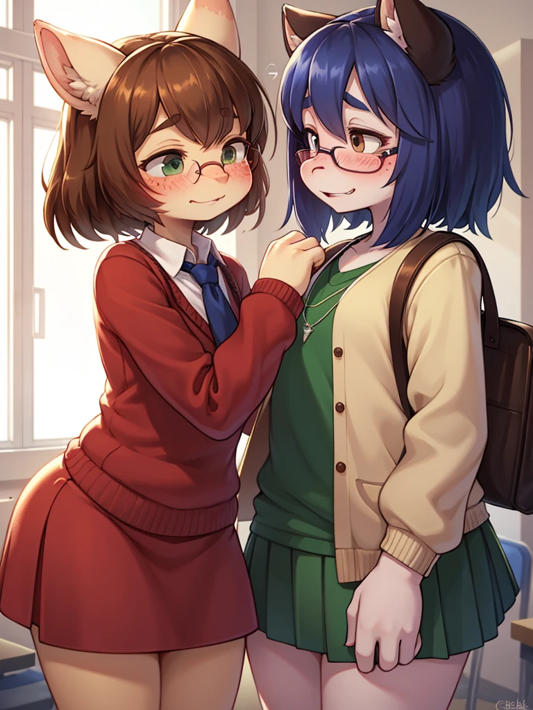 ugly face female , ugly loose body , (Freckles:0.9) , Romance , (clothed erotica) , dull Fluttery clothes , shy geek , school , Mischievous , Low Nose