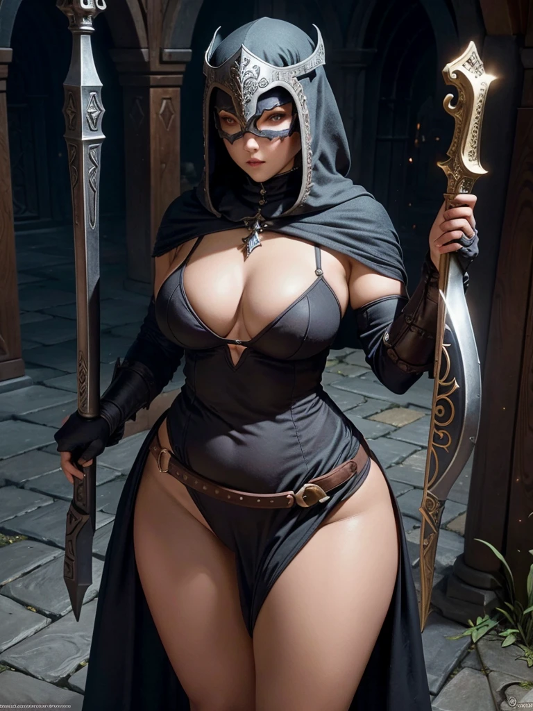 rpg character corpo inteiro, roupa medieval, armadura, woman, one woman, alone, nsfw, sexy woman, curvy body