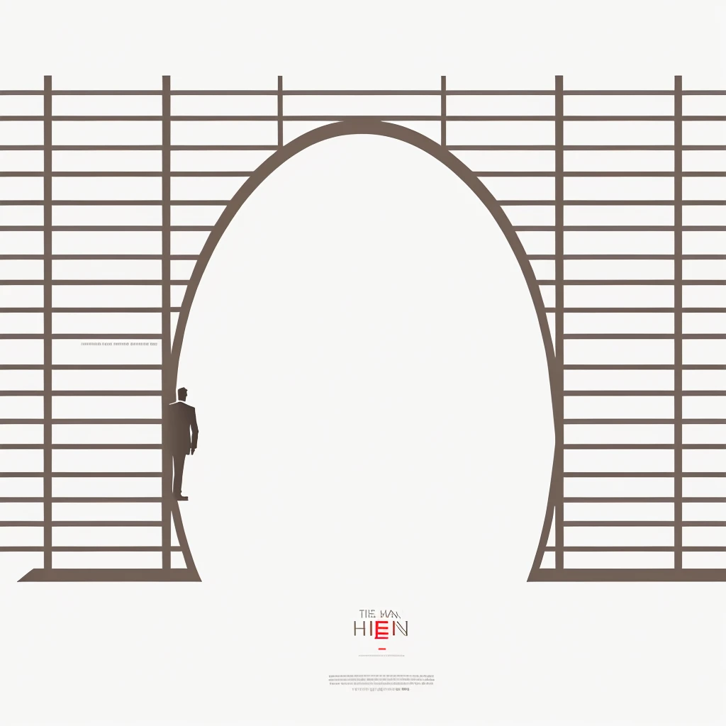 there is a man holding a sign with a red tie, minimalist poster art, minimalist movie poster, minimal movie posters, minimal movie poster, minimal art, minimalist illustration, minimalist vector art, 2d minimalist vector art, minimalist stylized cover art, very minimal vector art, minimalistic illustration, minimalist art, movie poster with no text, inspired by Emiliano Ponzi