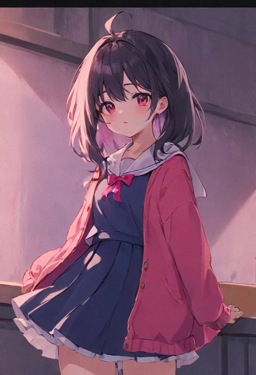 a crazy girl friend yandere girl , lofi color clothes , masterpiece ,