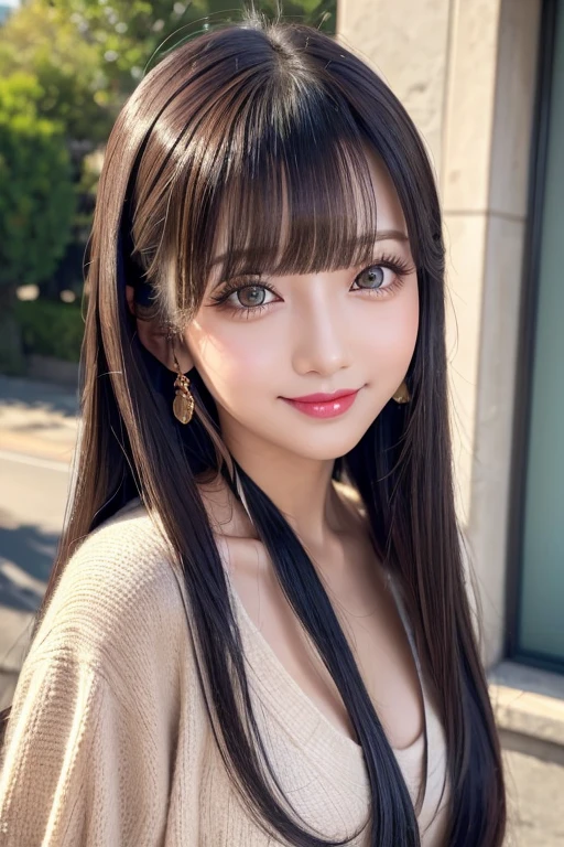 (((A real beauty))), RAW Photos, Black Hair、folder、Round eyes、False eyelashes、Straight Hair, correct、Pink lipstick、Striped Hair、Brown Hair、Blue Hair、(Gradient Hair)、Asymmetrical Hair、Hair behind the ear、Crossed bangs、Long Hair、((お尻までLong Hair))、Long Hair、Straight bangs、Smooth, silky hair、Hair up on one side、とんでもなくLong Hair、Light brown eyes、Ring Eye、Round eyes、Wicked Smile、A light smile、Cast a Shadow、(Extraordinary presence)、Atmospheric perspective、Backlight、Exposure、Lens flare、、最high quality、超High resolution、超High resolution、Very realistic, masterpiece、correct、Textured skin、high quality、最high quality、Awards、32k, 髪のfolder、Cunning、A light smile、Shy laugh、Redness in the ears、correct、Subjective、Shine、360° View、Very detailed、超High resolution、解剖学的にcorrect、masterpiece、Emphasize the chest、High resolution、High detail、Long eyelashes、A slight blush、Compensate, (((Full Body Shot)))、(Shot from above)、Arms raised pose、Shooting from a distance、Various angles of view、